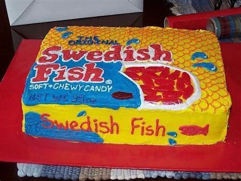 fish birthday cake|Swedish fish birthday cake .